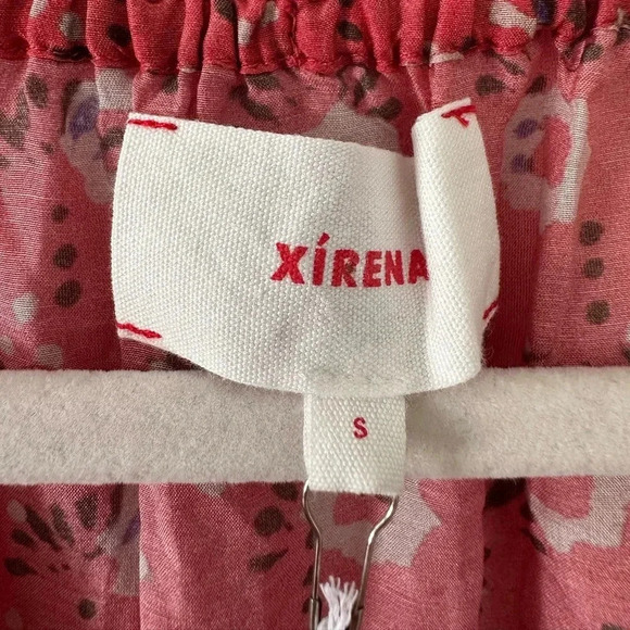 Xirena Jia Floral Silk Blend Mini Dress Coral Blush - Picture 6 of 13